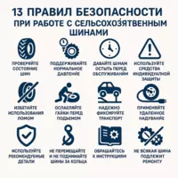 13 правил безопасности при работе с сельскохозяйственными шинами 13 правил безопасности при работе с сельскохозяйственными шинами