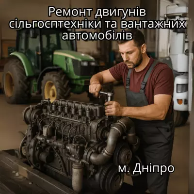 Ремонт двигунів сільгосптехніки та вантажних автомобілів